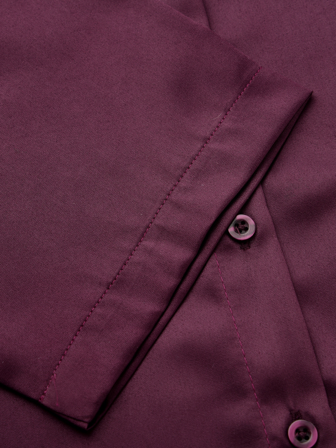 Style Quotient Women Wine Satin Comfort Fit Shirt