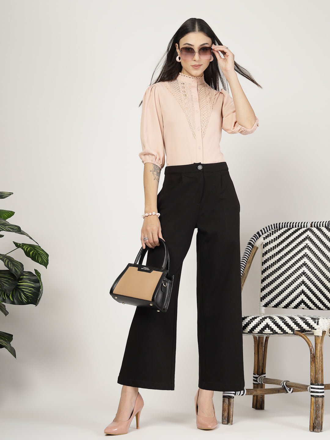 Style Quotient Womens Three-quarter Sleeve Shirt