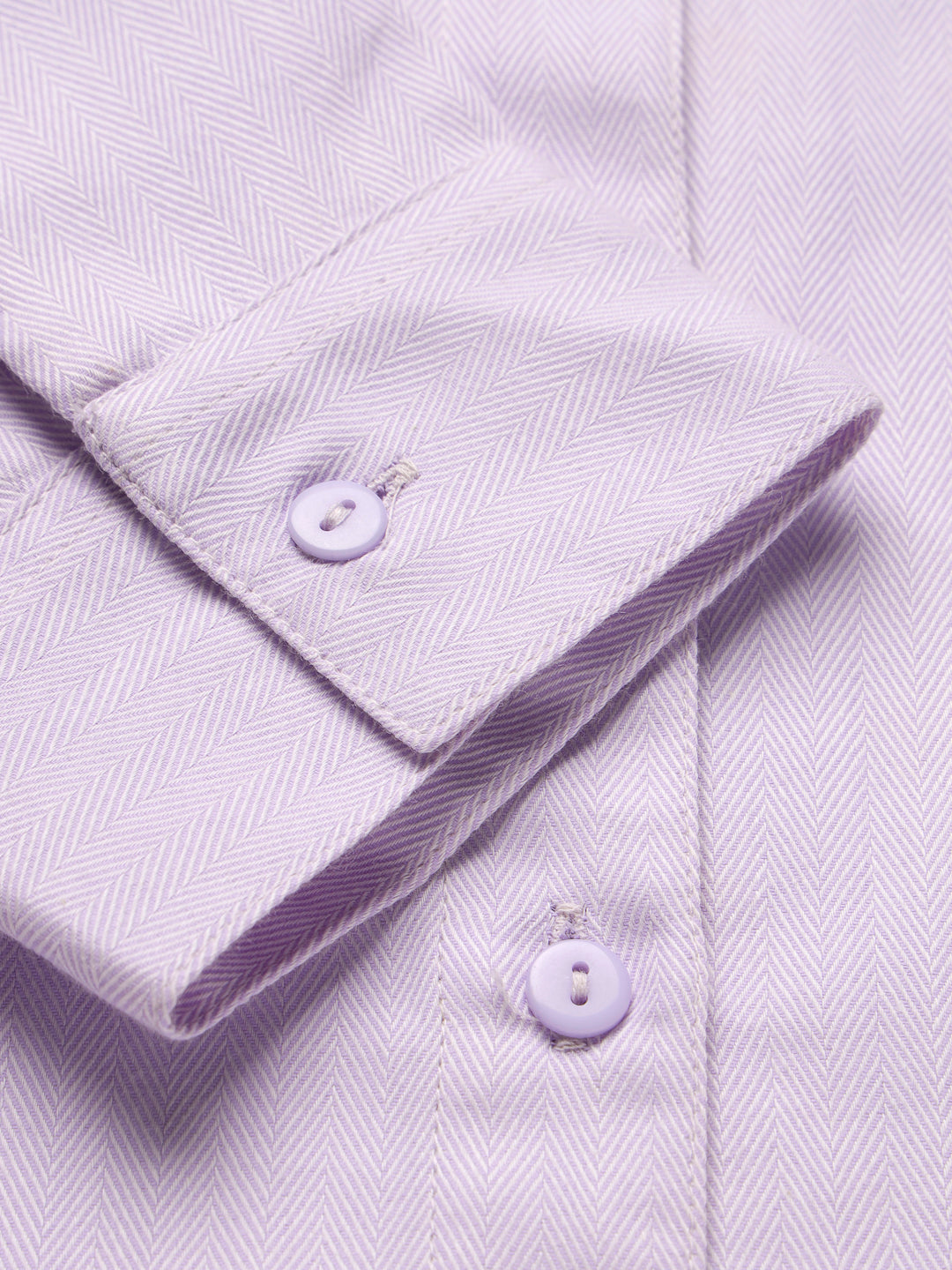 Style Quotient Women Self Design Lilac polycotton Formal Shirt