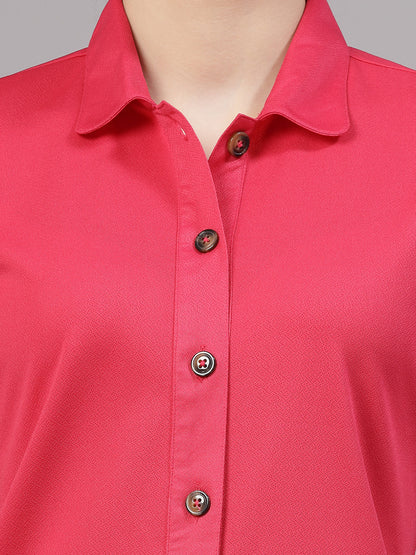 Style Quotient Women Formal Pink Shirt