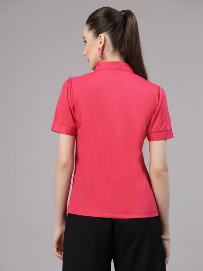 Style Quotient Women Formal Pink Shirt