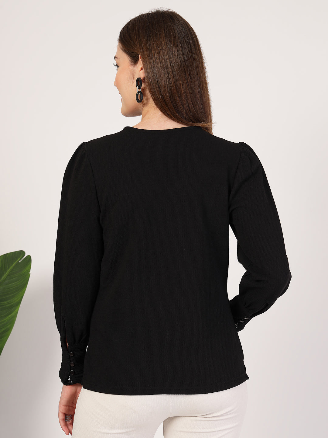 Style Quotient Women Black Knit Top