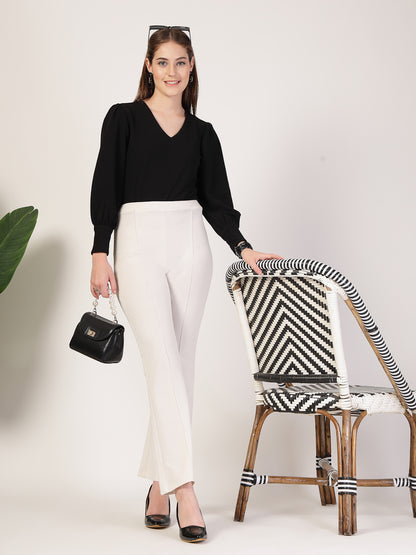 Style Quotient Women Black Knit Top