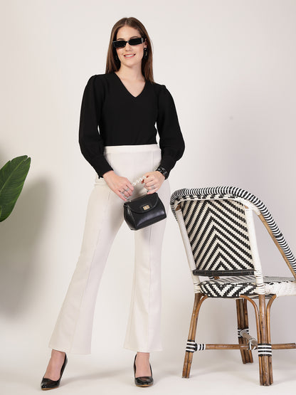 Style Quotient Women Black Knit Top