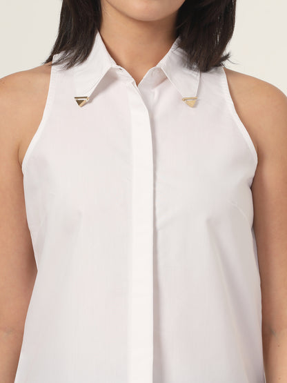 Style Quotient Women White Incut Shirt