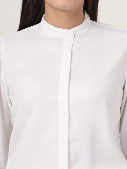 Style Quotient Women White Formal Shirt