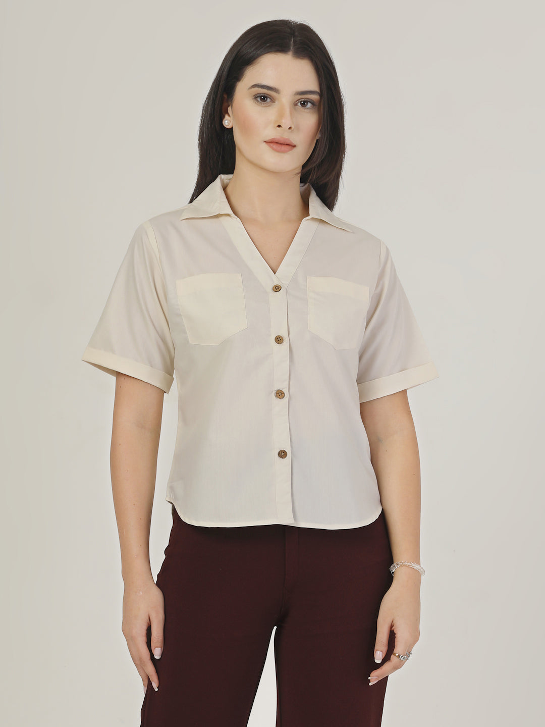 Style Quotient Womens Shirt with front Double Pockets