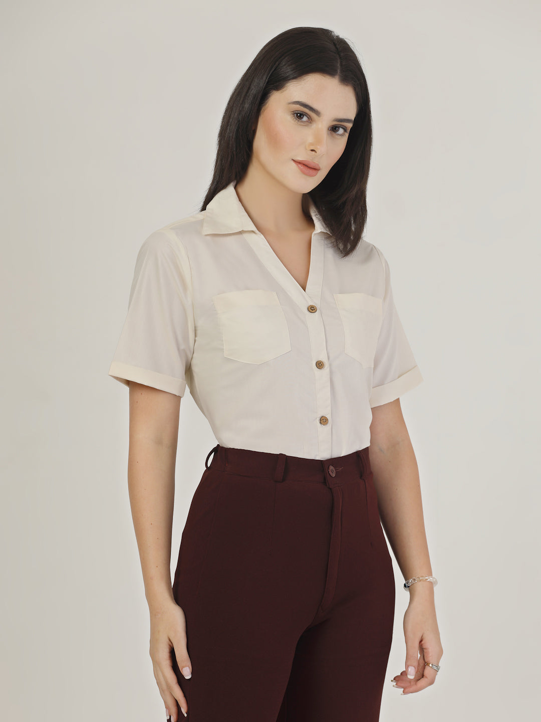 Style Quotient Womens Shirt with front Double Pockets