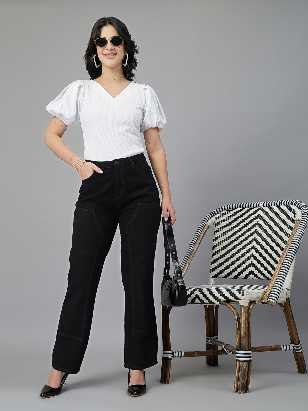 Style Quotient Women White Knit Top