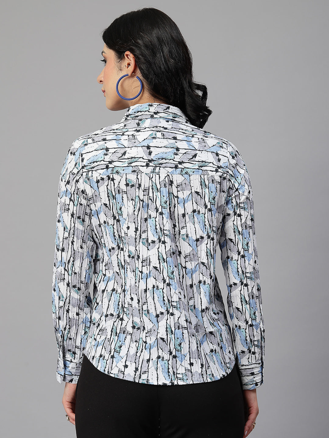 Style Quotient Women white stripes printed shirt