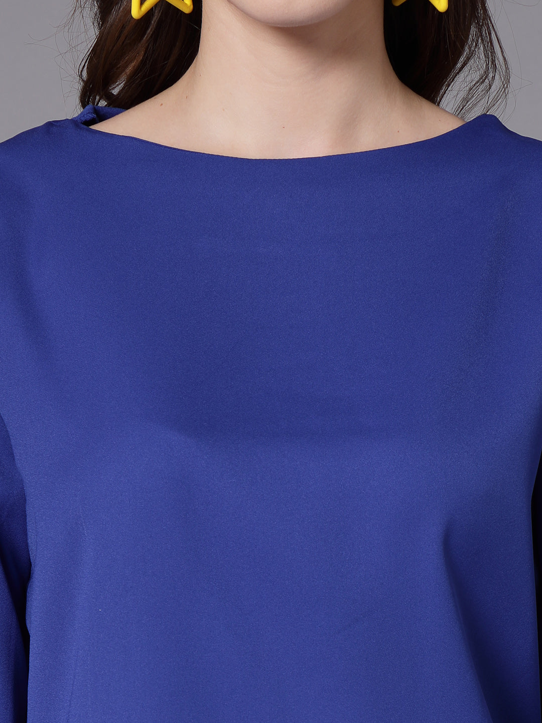 Style Quotient Women blue solid top