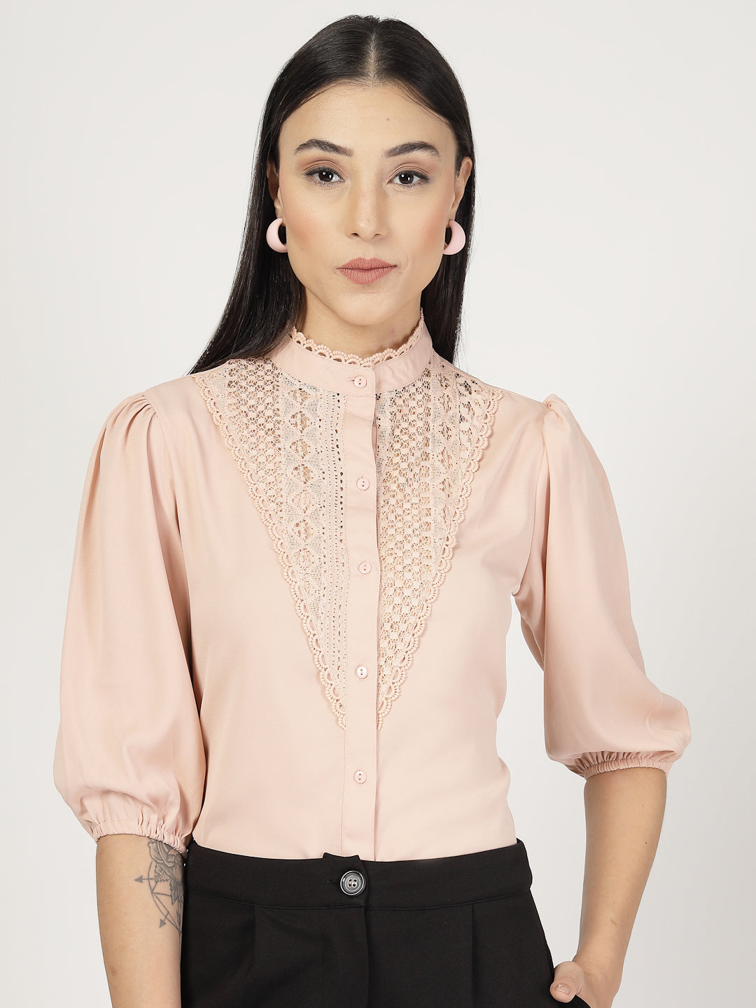 Style Quotient Womens Three-quarter Sleeve Shirt