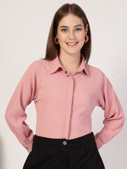 Style Quotient Women Pink Smart Casual shirt