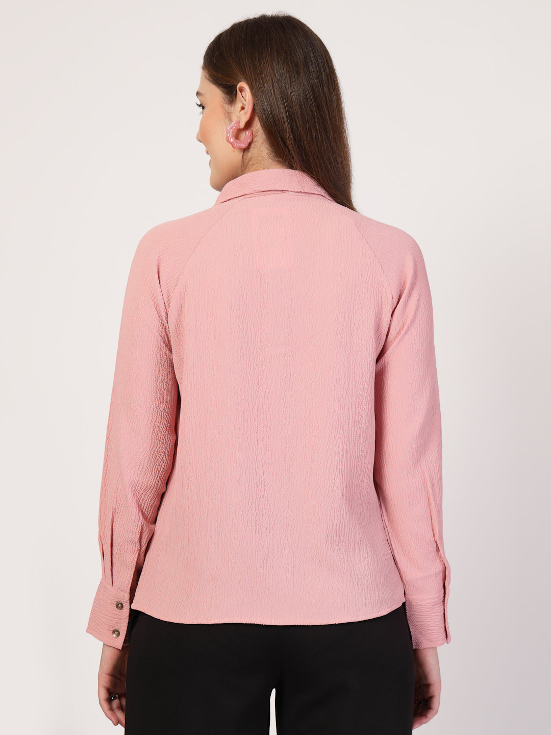 Style Quotient Women Pink Smart Casual shirt