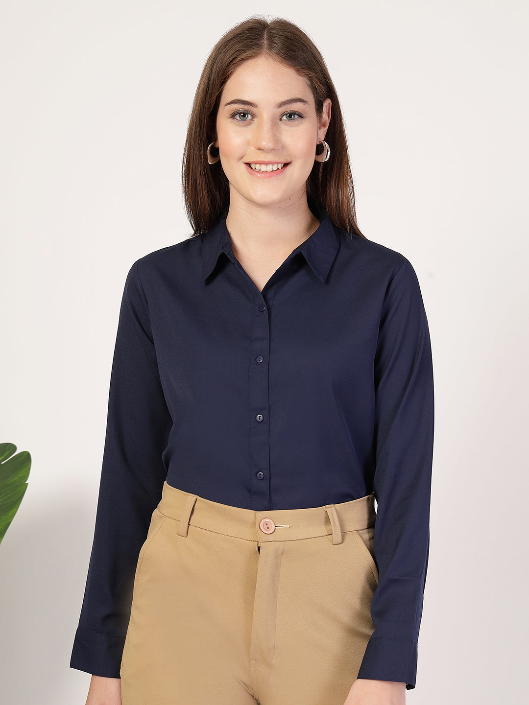 Style Quotient Women Navy formal shirt