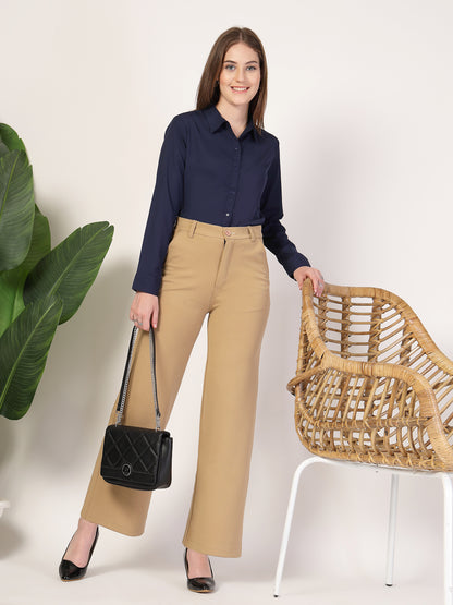 Style Quotient Women Navy formal shirt