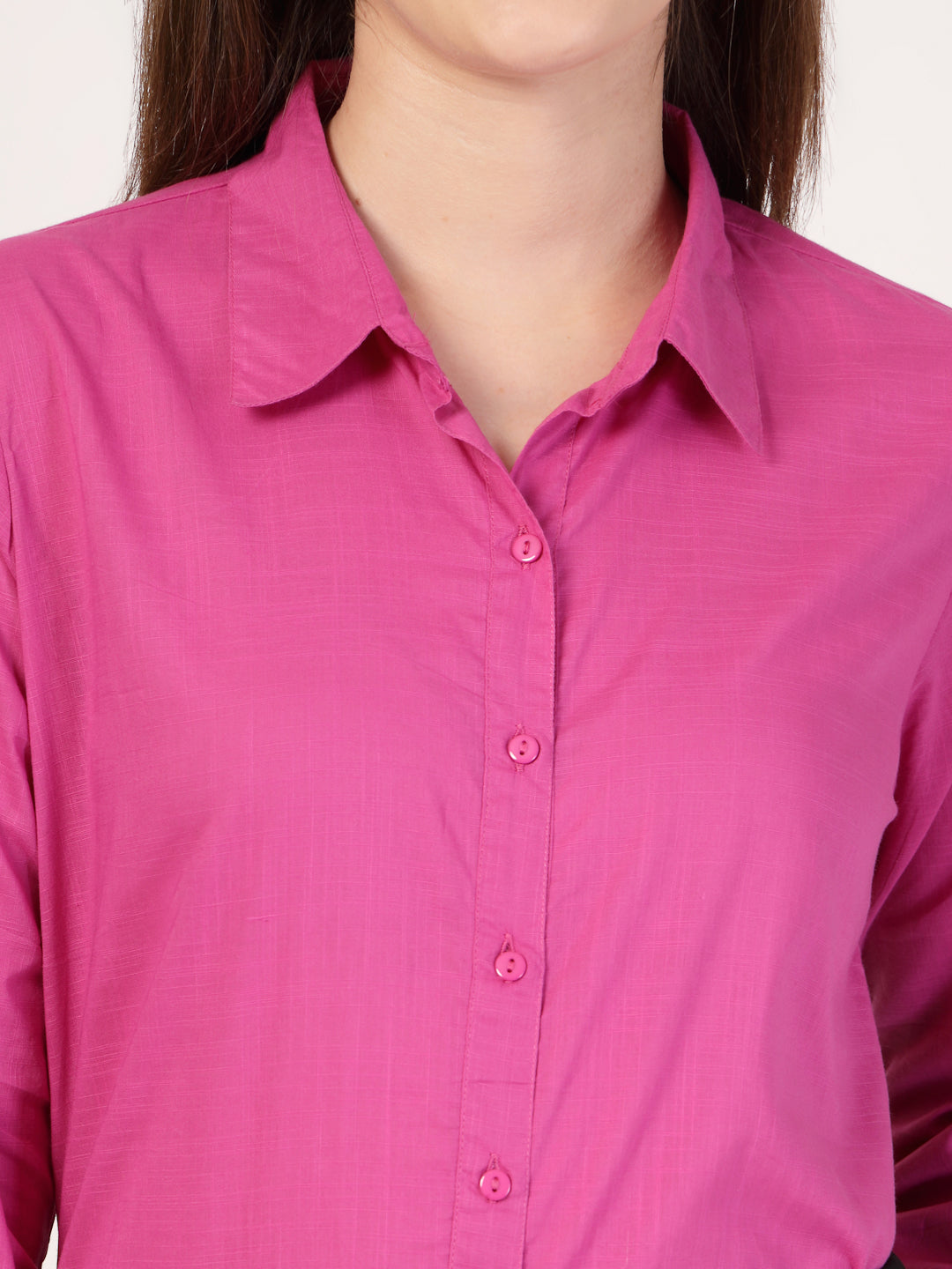 Style Quotient Women Solid Cotton Formal Shirt
