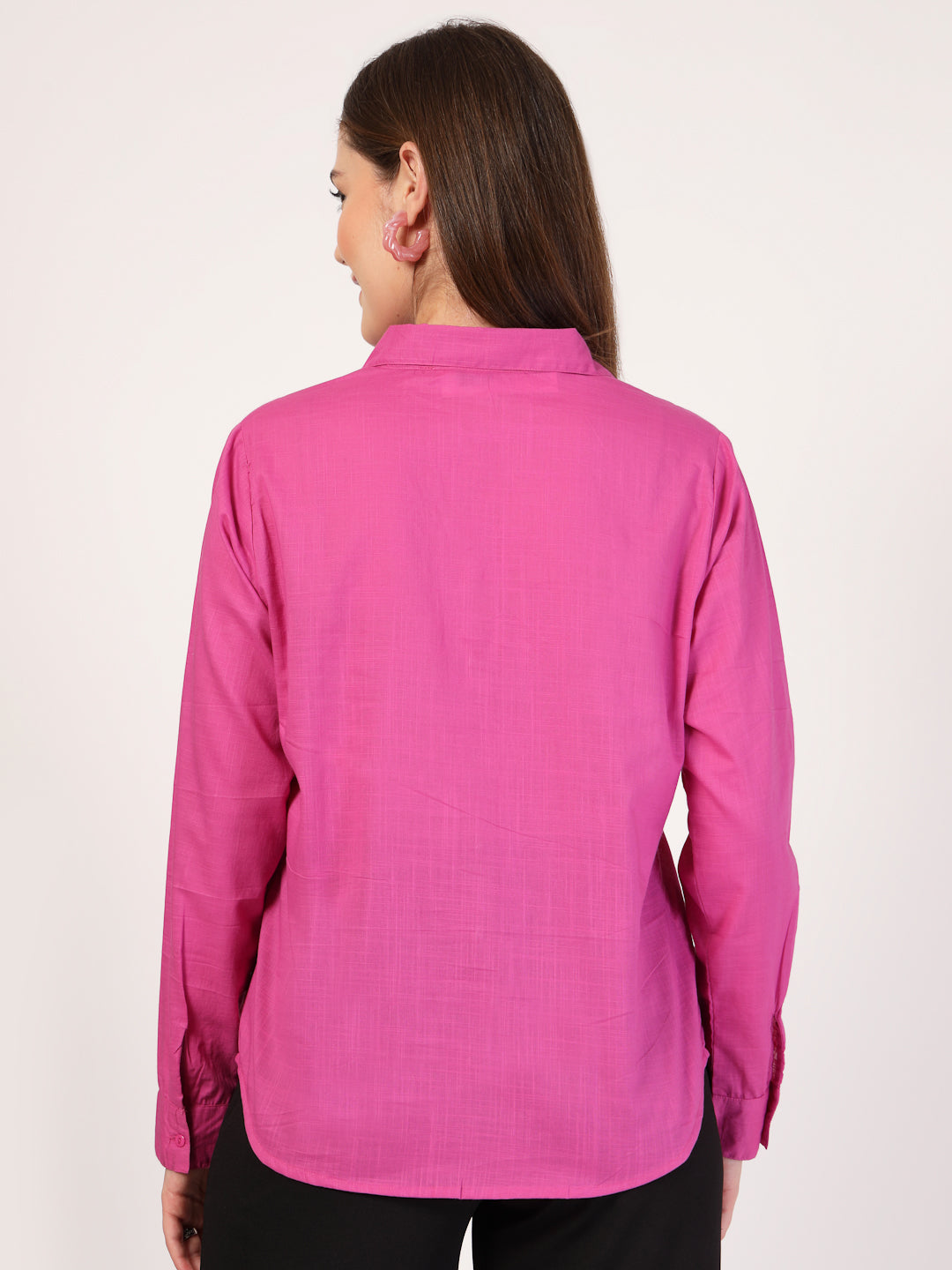 Style Quotient Women Solid Cotton Formal Shirt