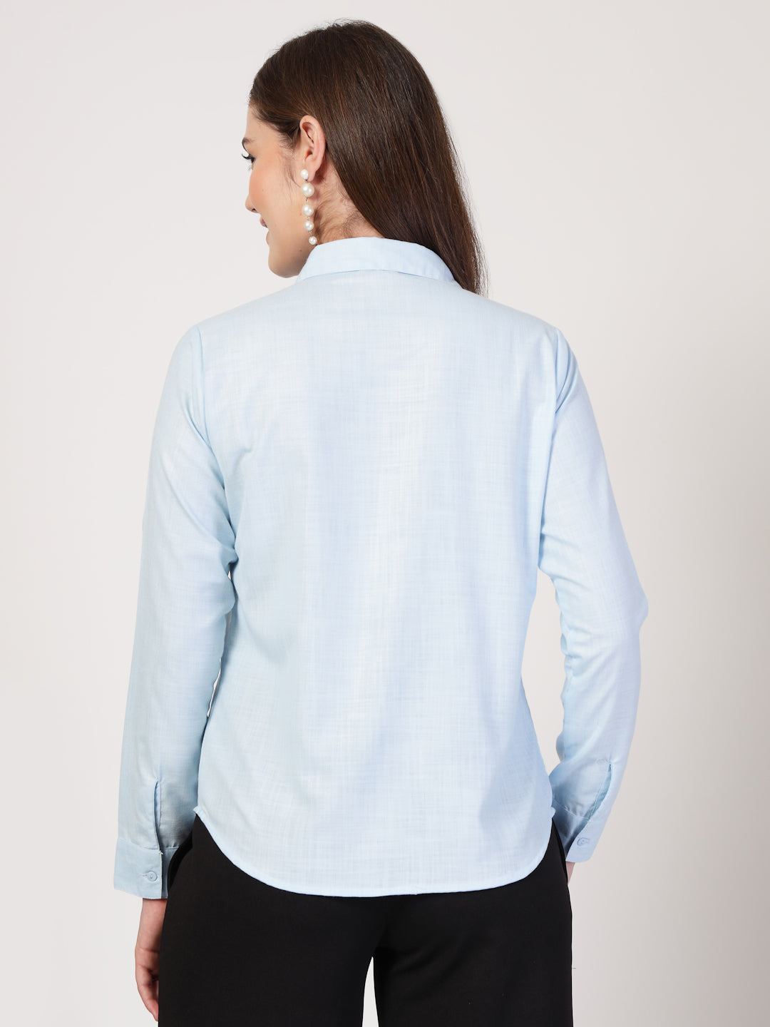 Style Quotient Women Blue Formal Shirt