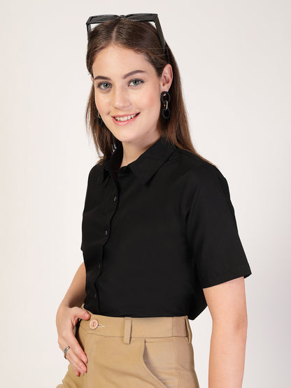 Style Quotient Women Black formal shirt