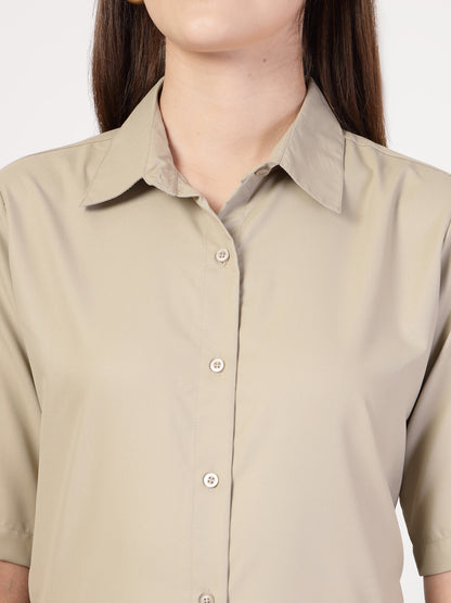 Style Quotient Women Beige Formal shirt