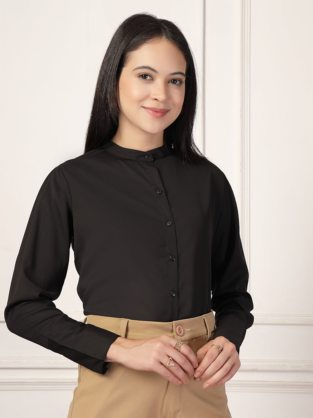 Style Quotient Women Black formal shirt