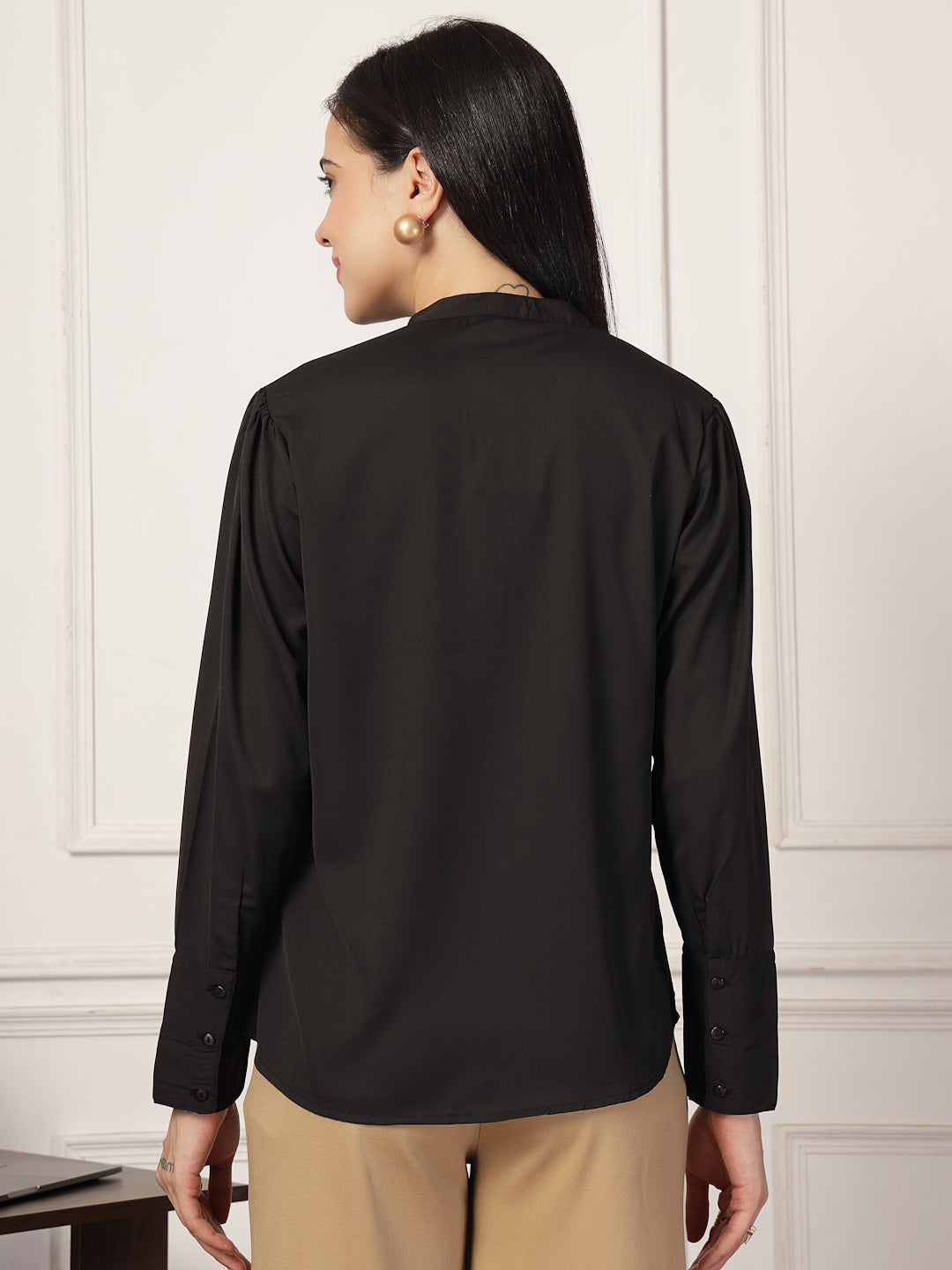 Style Quotient Women Black formal shirt