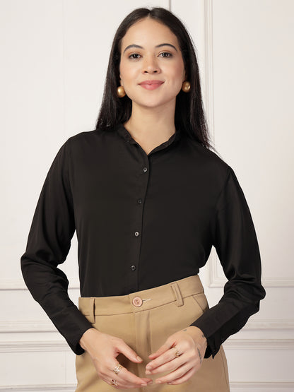 Style Quotient Women Black formal shirt