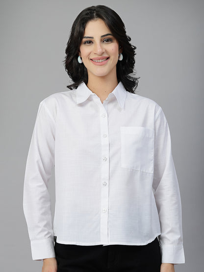 Style Quotient Women White Oversize shirt
