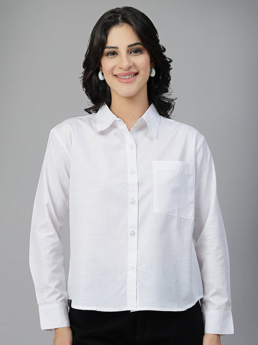 Style Quotient Women White Oversize shirt