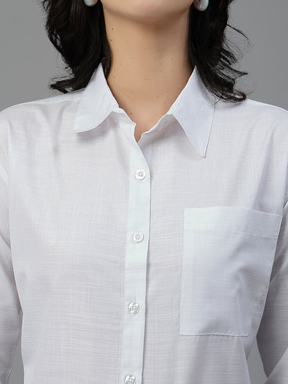 Style Quotient Women White Oversize shirt