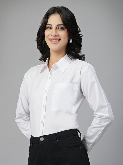 Style Quotient Women White Oversize shirt