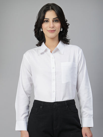 Style Quotient Women White Oversize shirt