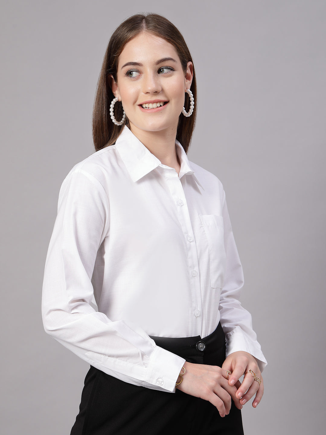 Style Quotient Women White Oversize shirt