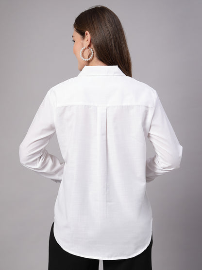 Style Quotient Women White Oversize shirt