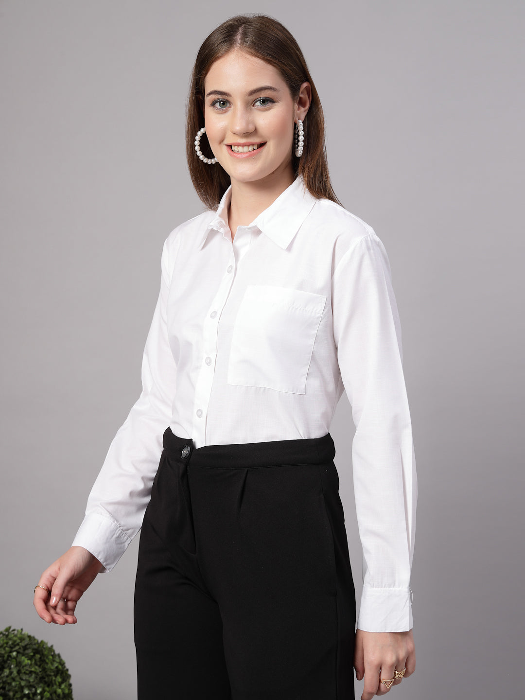 Style Quotient Women White Oversize shirt