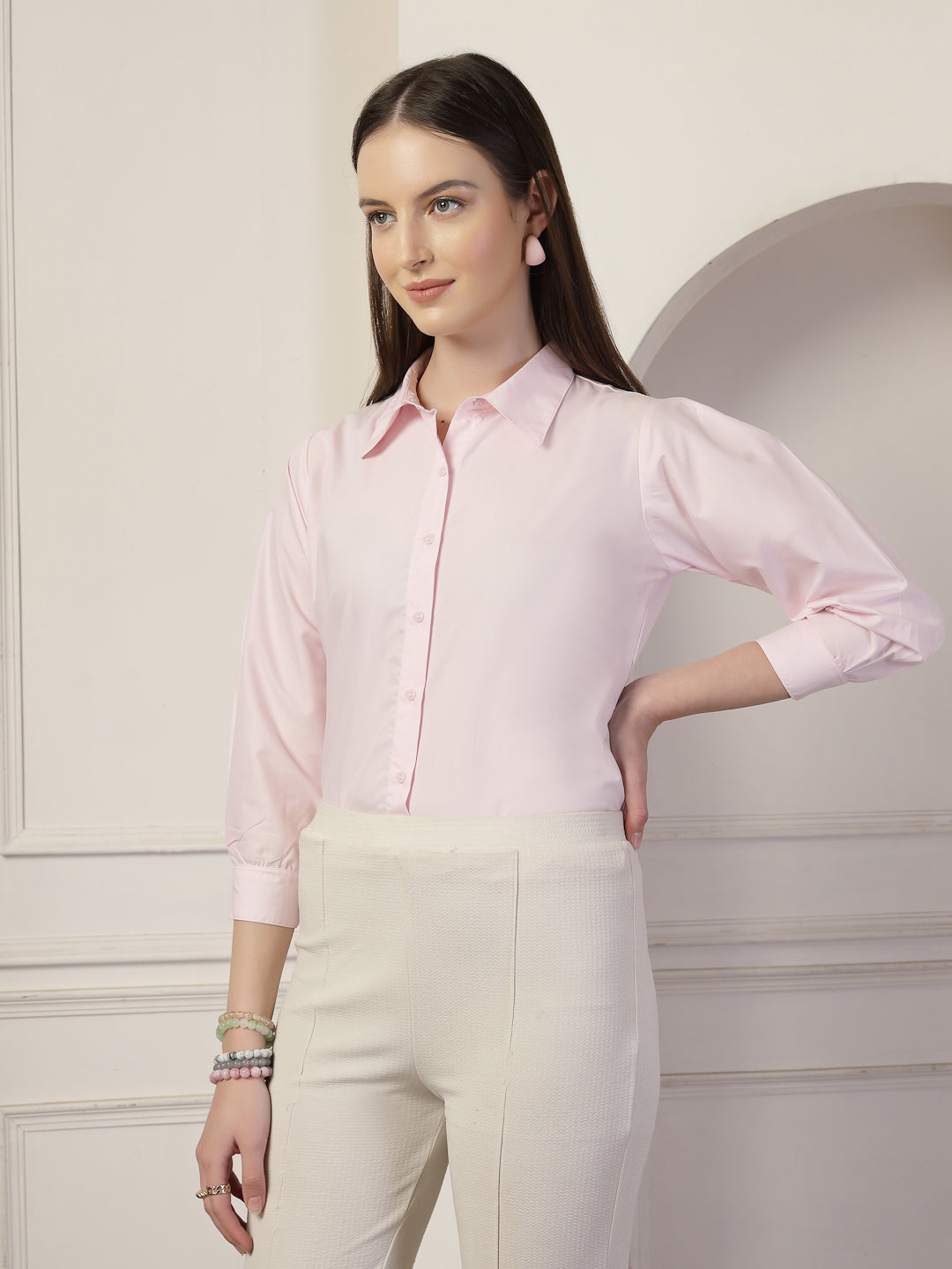 Style Quotient Women Pink formal shirt