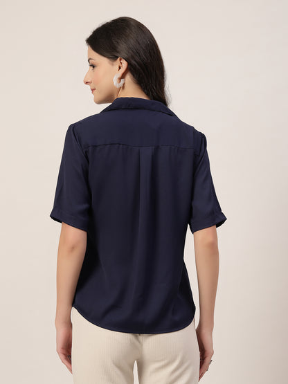 Style Quotient Women Navy Formal shirt