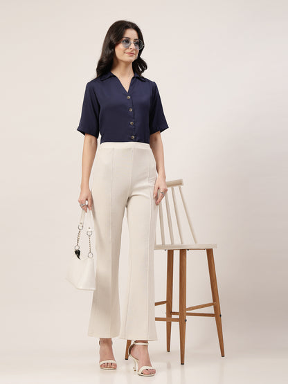 Style Quotient Women Navy Formal shirt