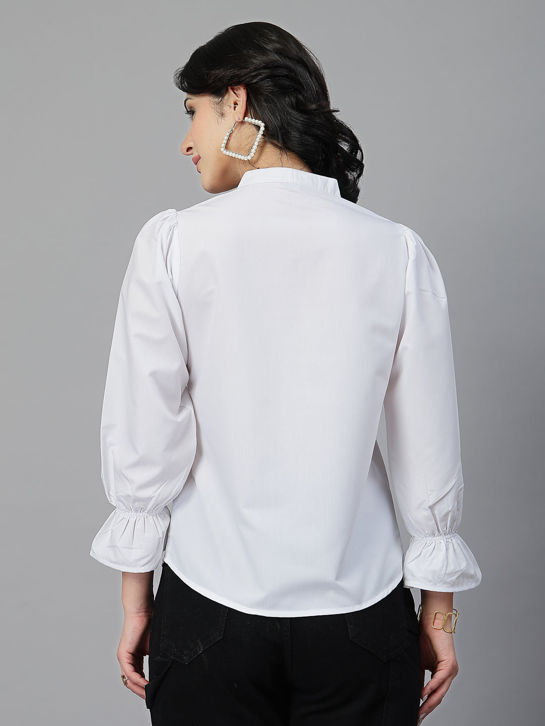 Style Quotient Women White Formal top