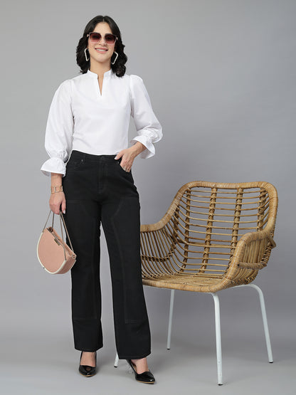 Style Quotient Women White Formal top