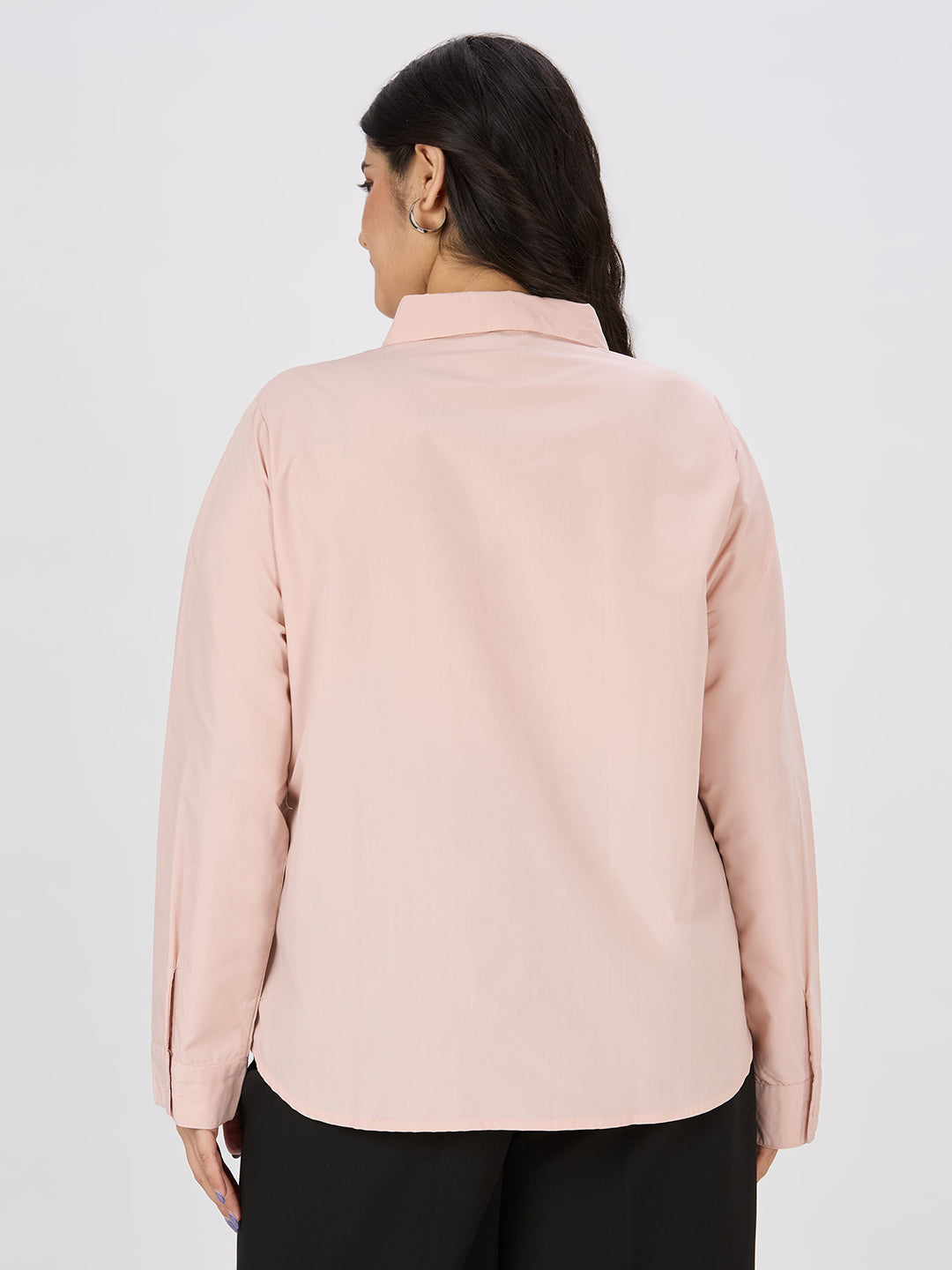 Style Quotient Women Nude Polycotton Formal Shirt