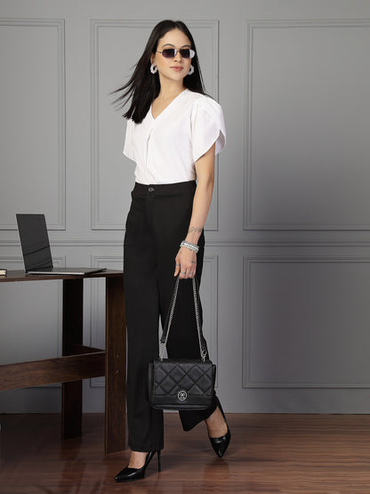 Style Quotient Women white polymoss top