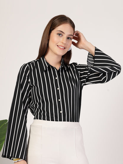 Style Quotient Women Black white shirt