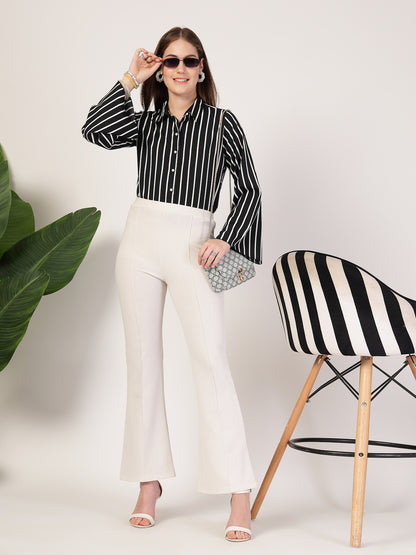 Style Quotient Women Black white shirt