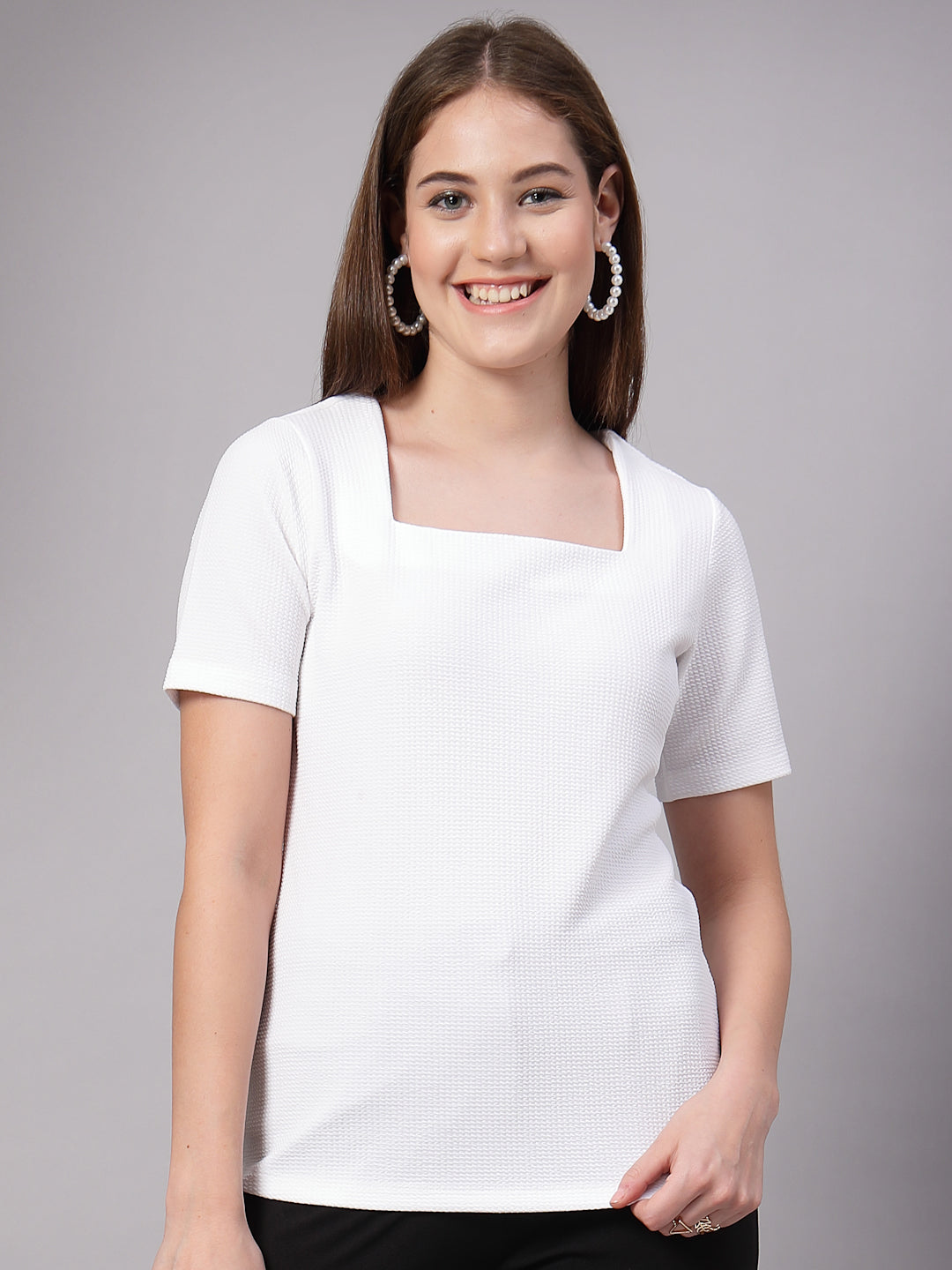 Style Quotient Women White top