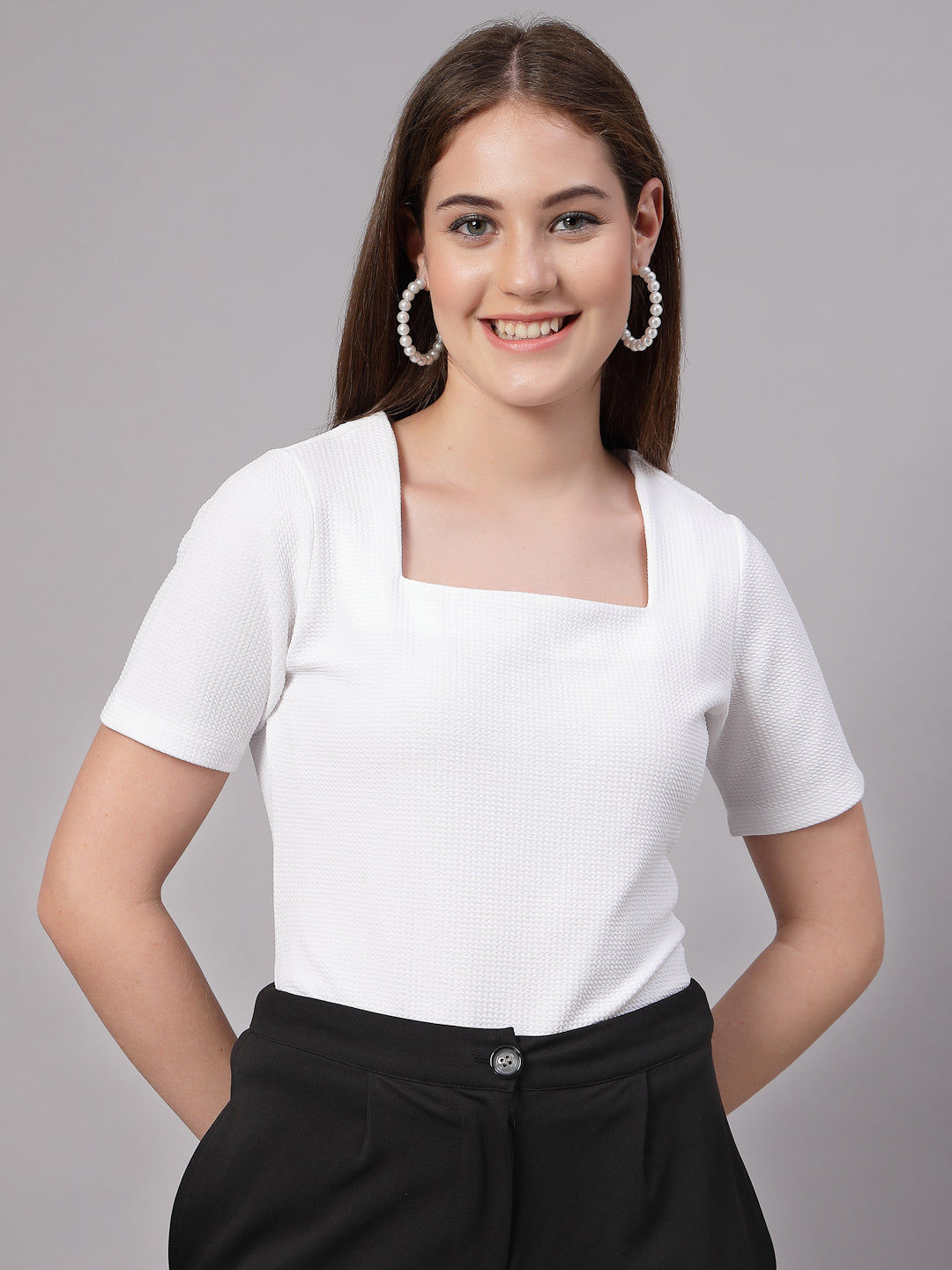 Style Quotient Women White top