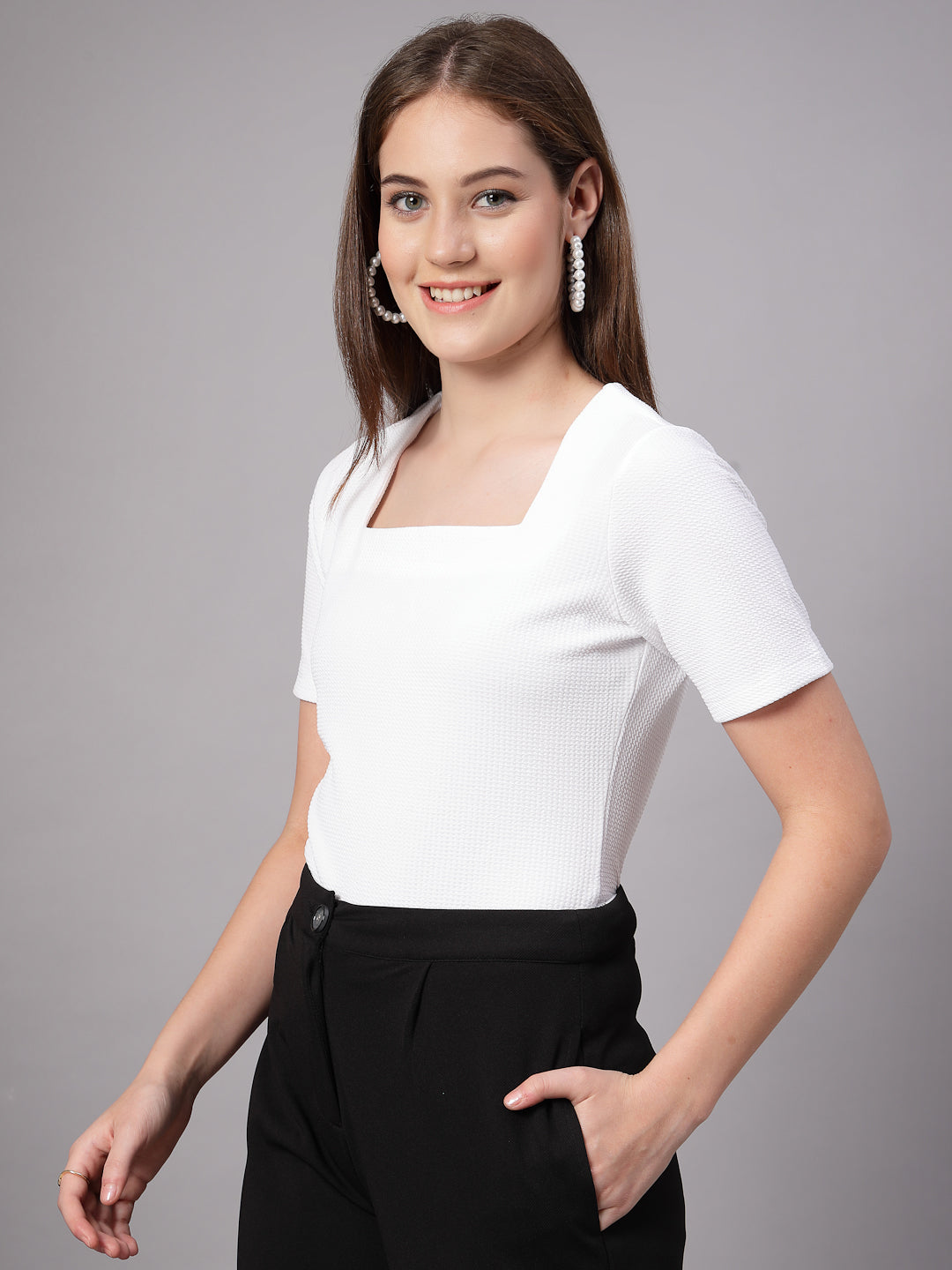 Style Quotient Women White top