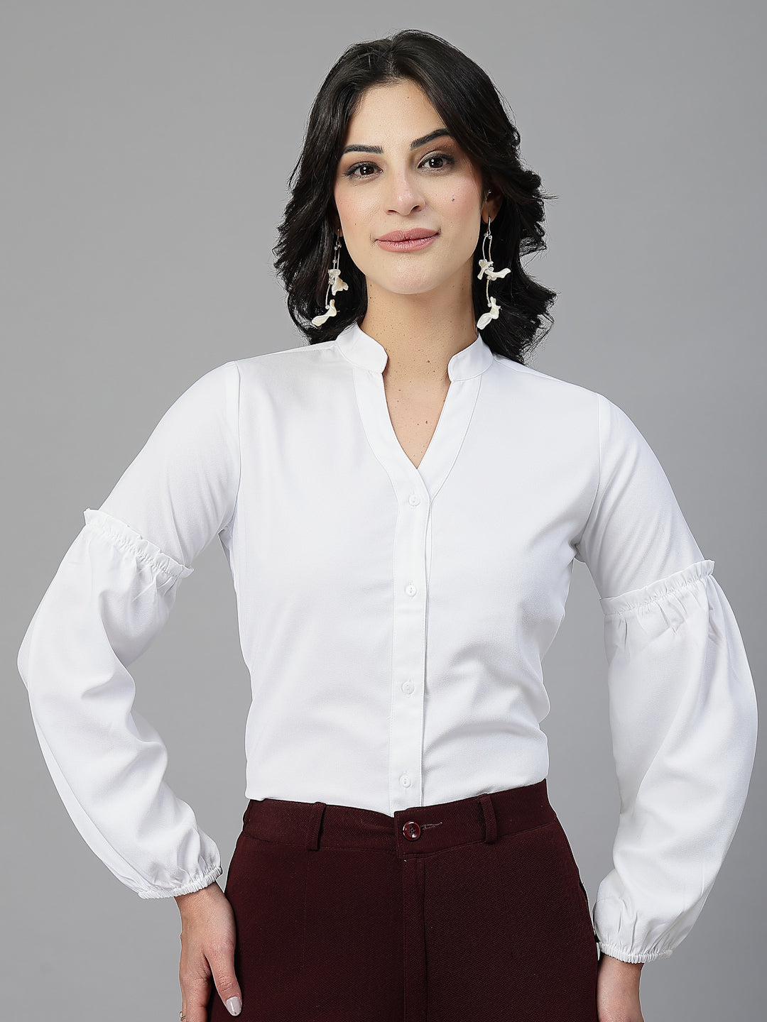Style Quotient Women White shirt style top