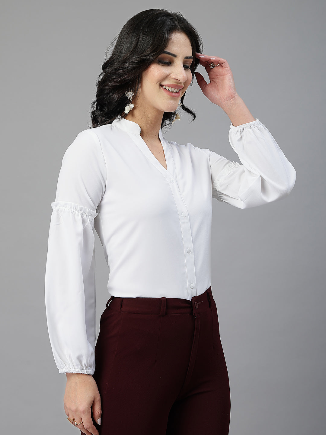 Style Quotient Women White shirt style top